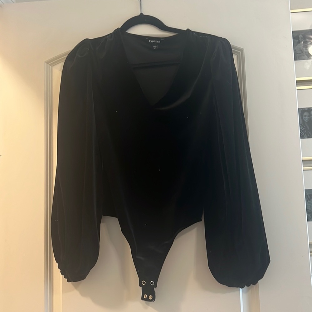 Express velvet bodysuit